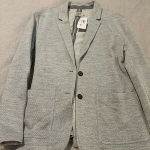 Faherty Gray Sport Coat with Notched Lapels and Relaxed Fit